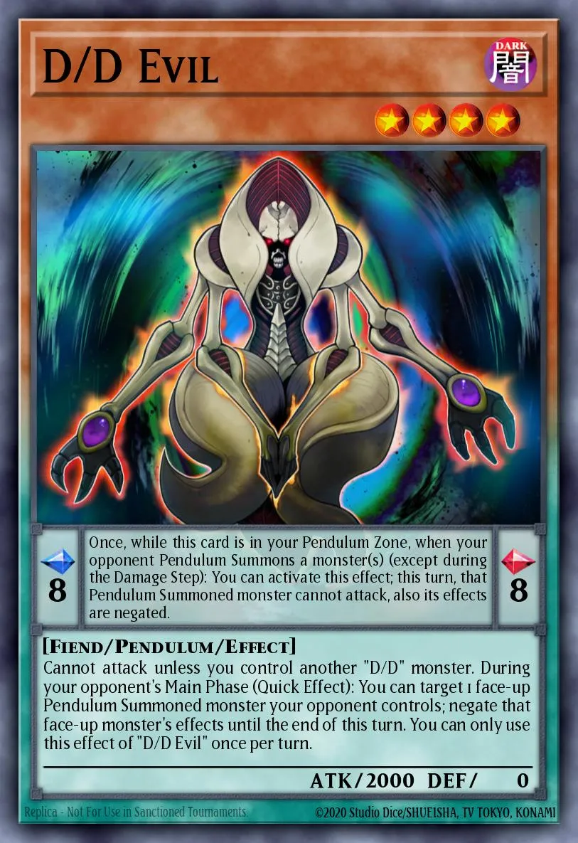 D/D Evil · Rise of the Duelist Premiere! promotional card 55415564/1