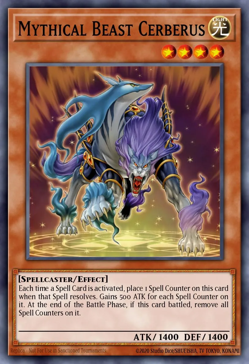 Mythical Beast Cerberus · Structure Deck: Spellcaster's Judgment 55424270/36