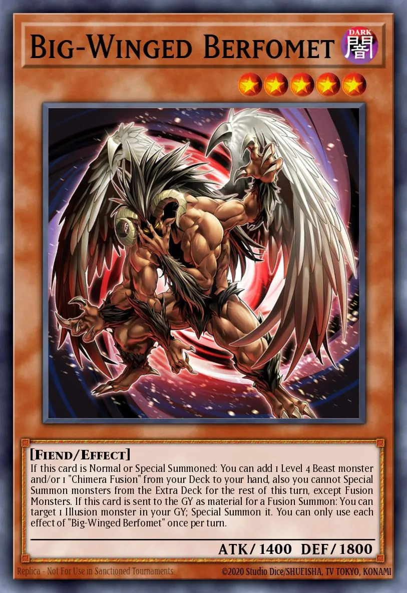 Big-Winged Berfomet · Duelist Nexus 55461744/99