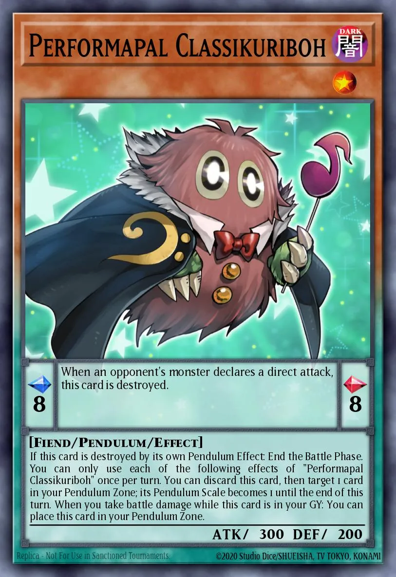 Performapal Classikuriboh · Battles of Legend: Monstrous Revenge 55554175/104