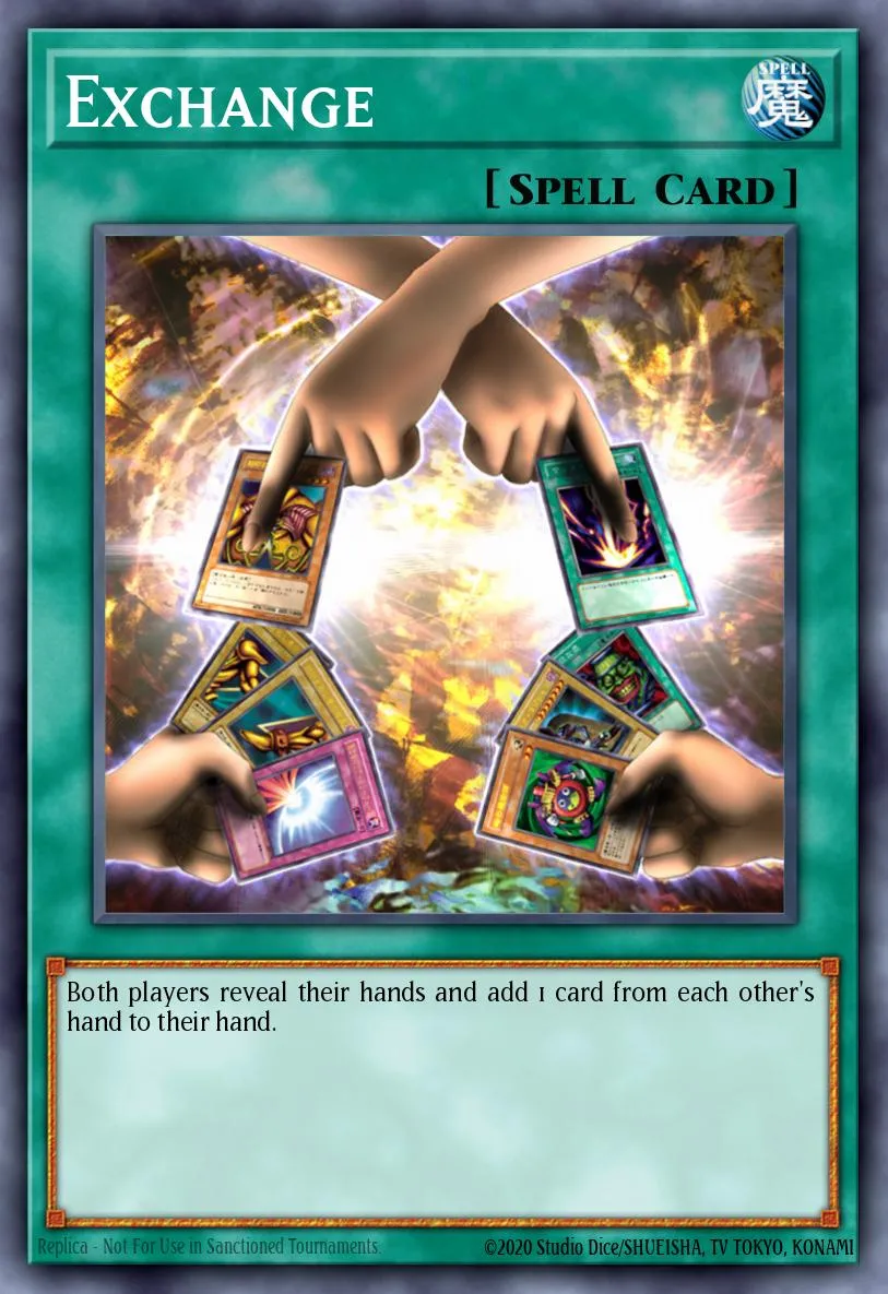 Exchange · Yu-Gi-Oh! The Eternal Duelist Soul promotional cards 5556668/3