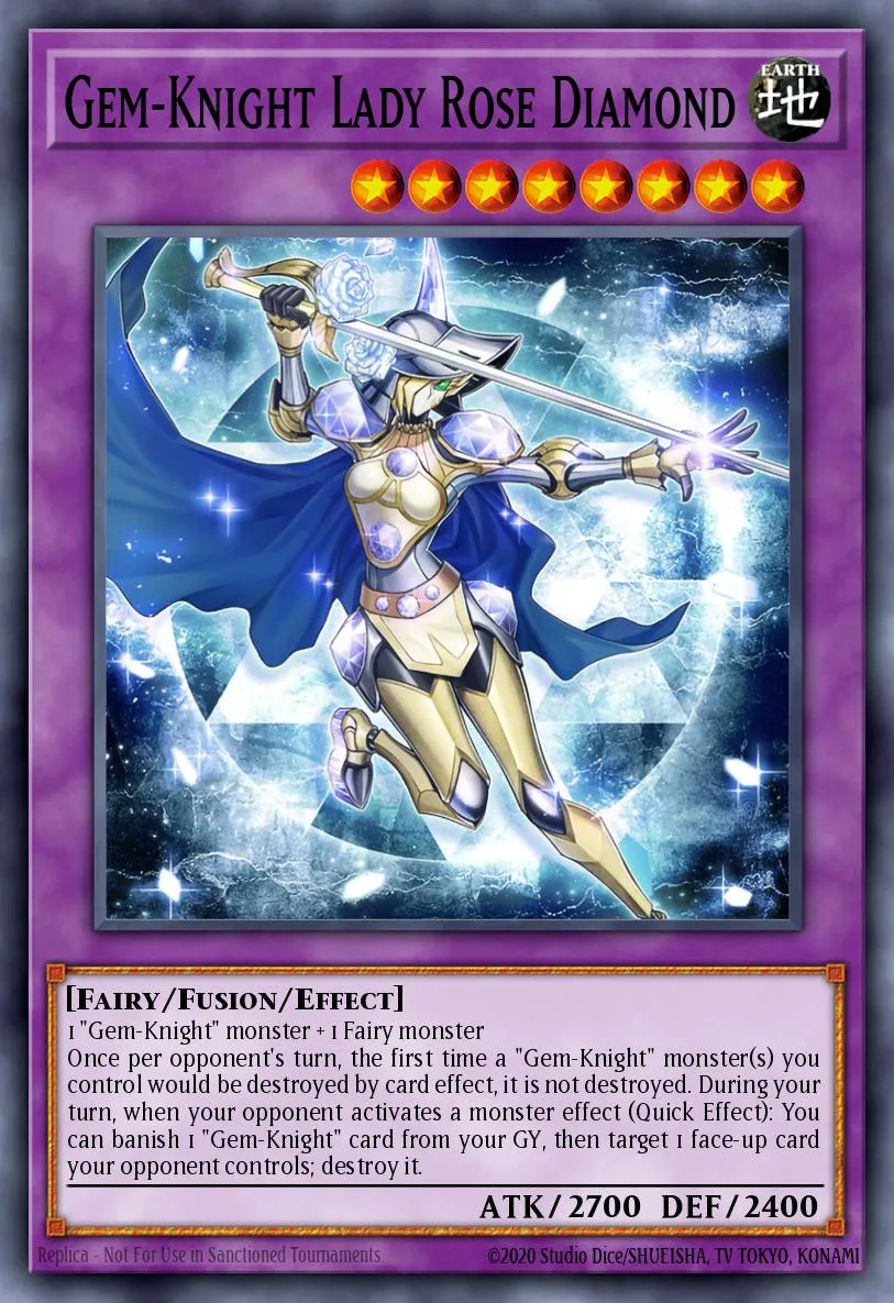 Gem-Knight Lady Rose Diamond · Power of the Elements 55610199/101