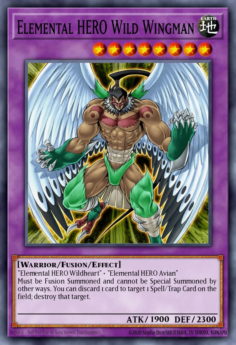 Elemental HERO Wild Wingman · Enemy of Justice 55615891/60