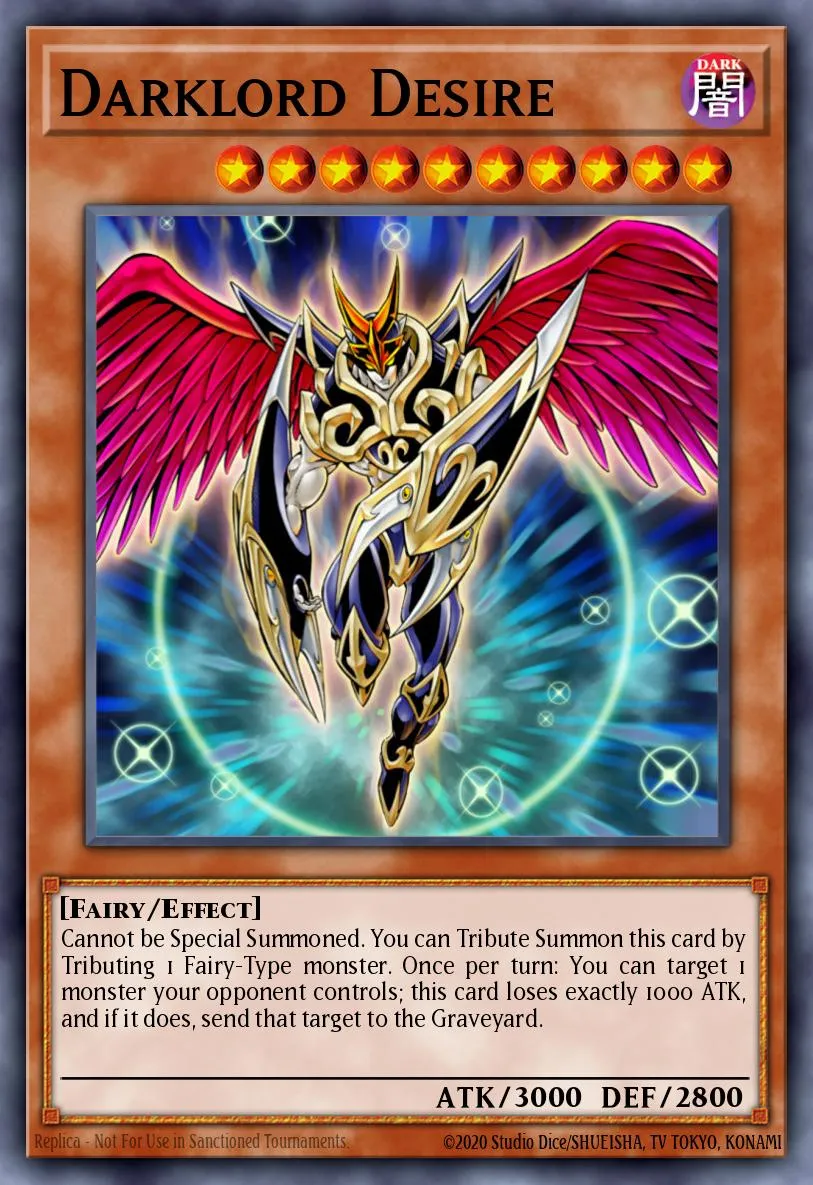 Darklord Desire · Yu-Gi-Oh! GX Volume 5 promotional card 55690251/1