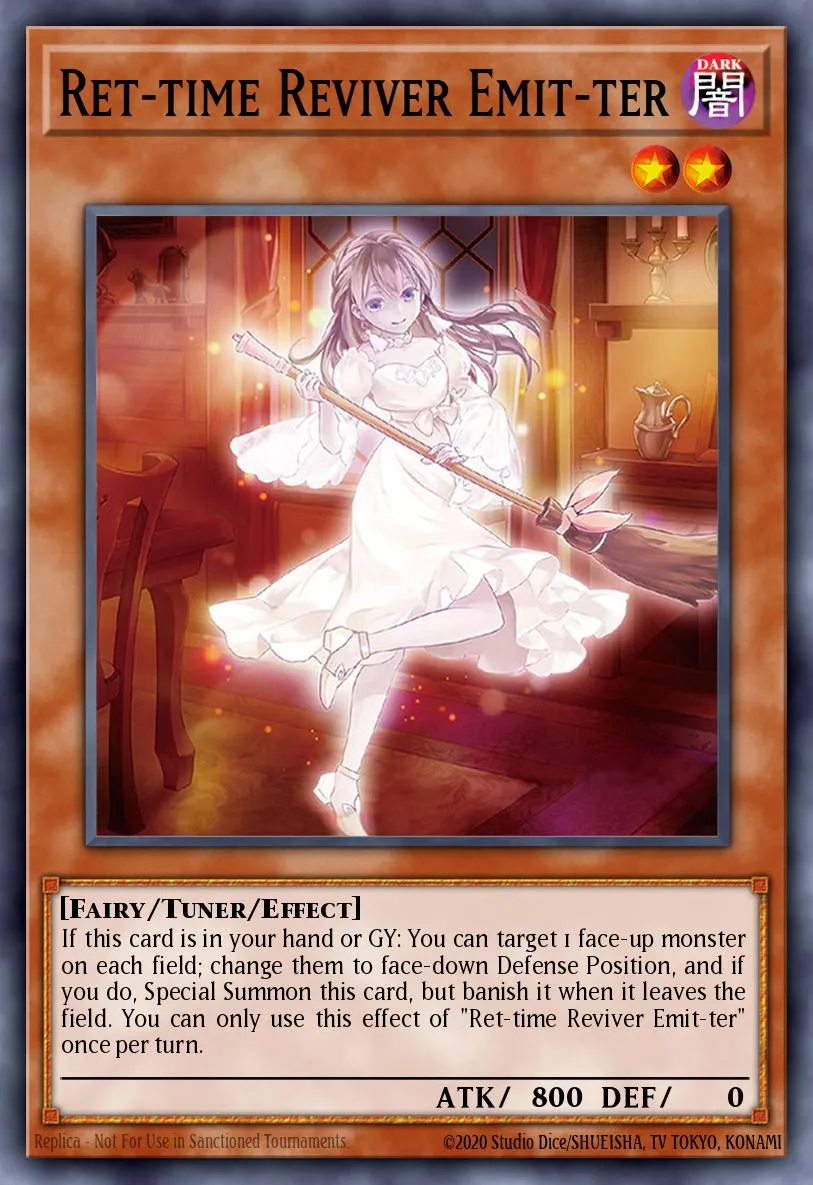 Ret-time Reviver Emit-ter · Rise of the Duelist Premiere! promotional card 55702233/1