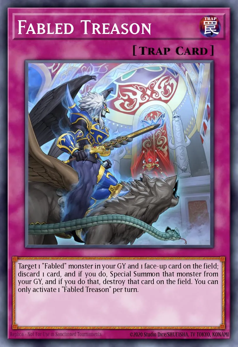 Fabled Treason · Blazing Vortex Premiere! promotional card 55766177/1