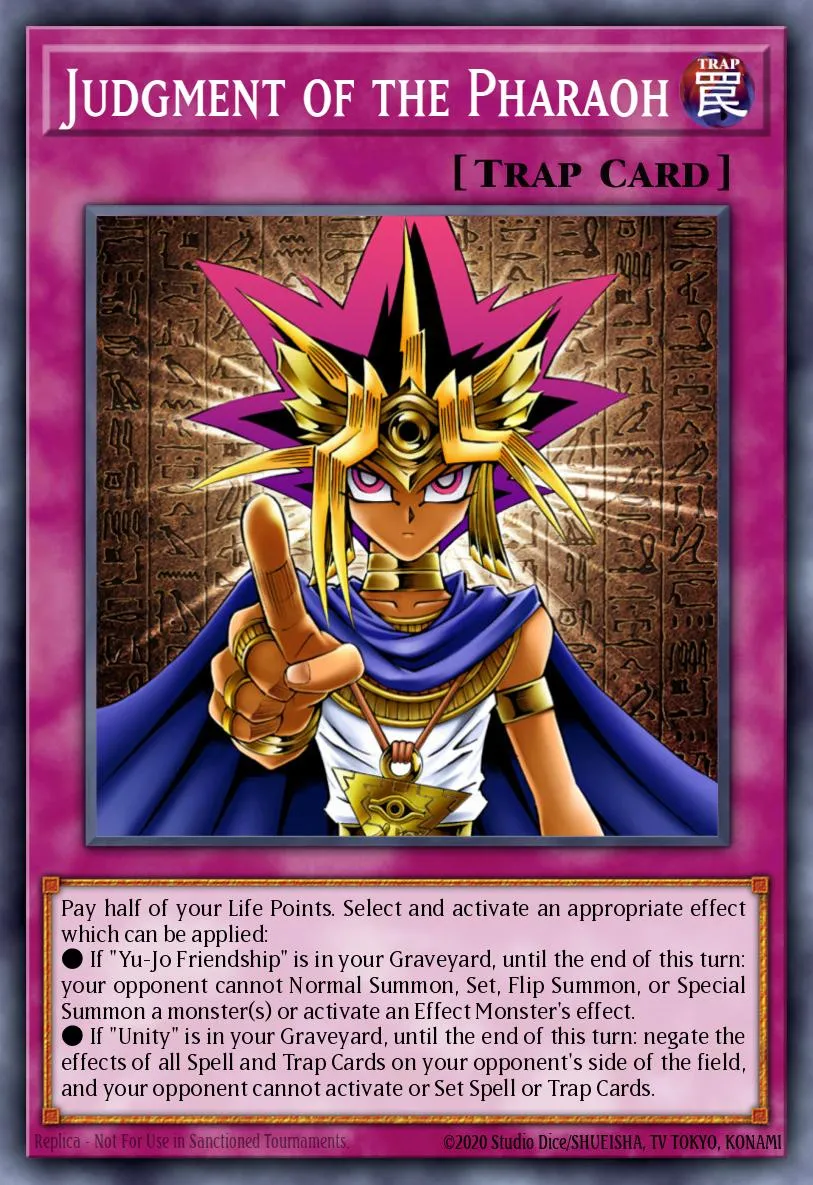 Judgment of the Pharaoh · Weekly Shonen Jump September 2013 membership promotional card 55948544/1