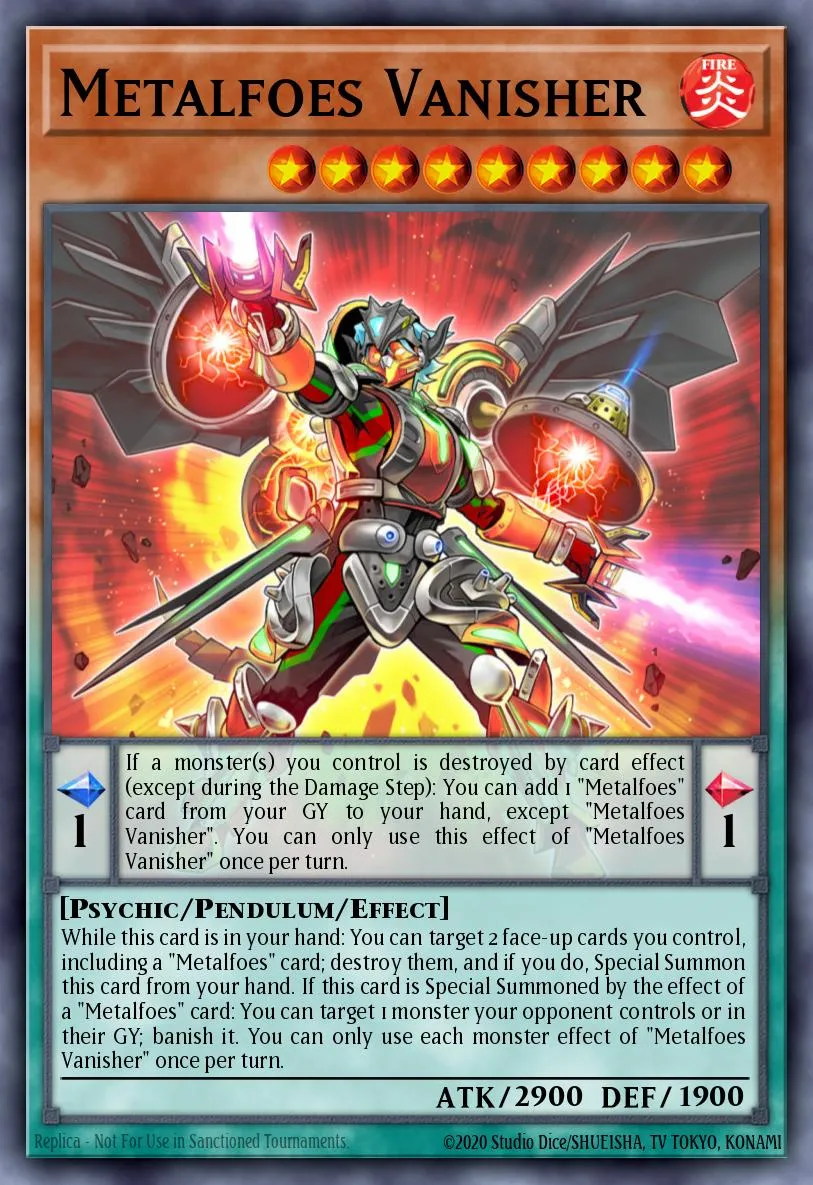 Metalfoes Vanisher · Blazing Vortex Premiere! promotional card 56518311/1