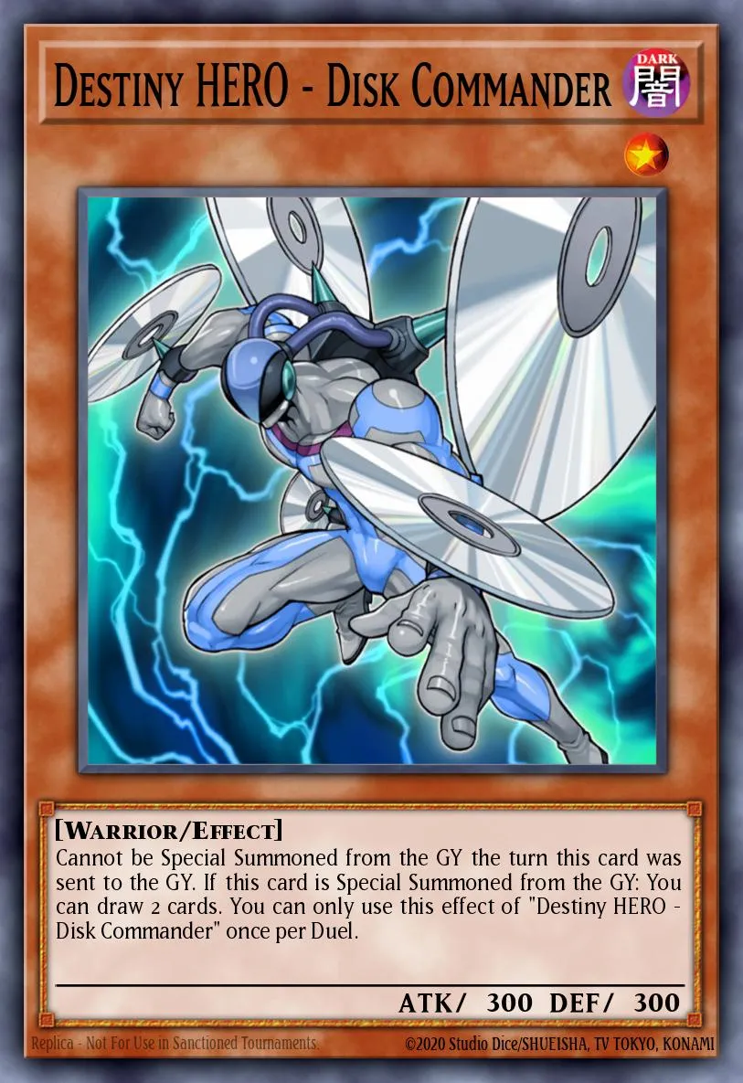 Destiny HERO - Disk Commander · Yu-Gi-Oh! World Championship 2007 promotional cards 56570271/3