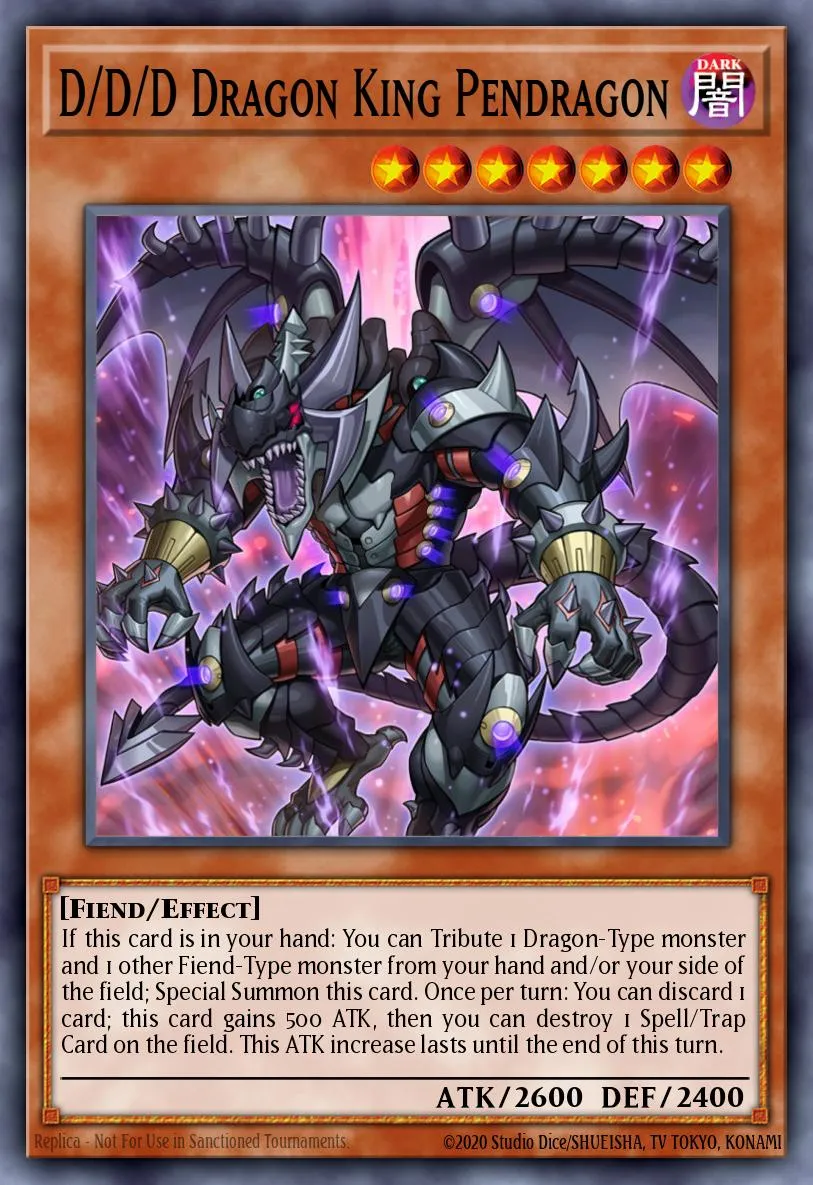 D/D/D Dragon King Pendragon · Saber Force Starter Deck 56619314/28