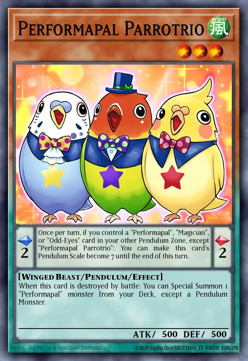 Performapal Parrotrio · Starter Deck: Yuya 56675280/43