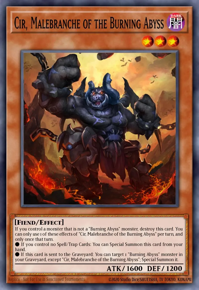 Cir, Malebranche of the Burning Abyss · Duelist Alliance: Deluxe Edition 57143342/7