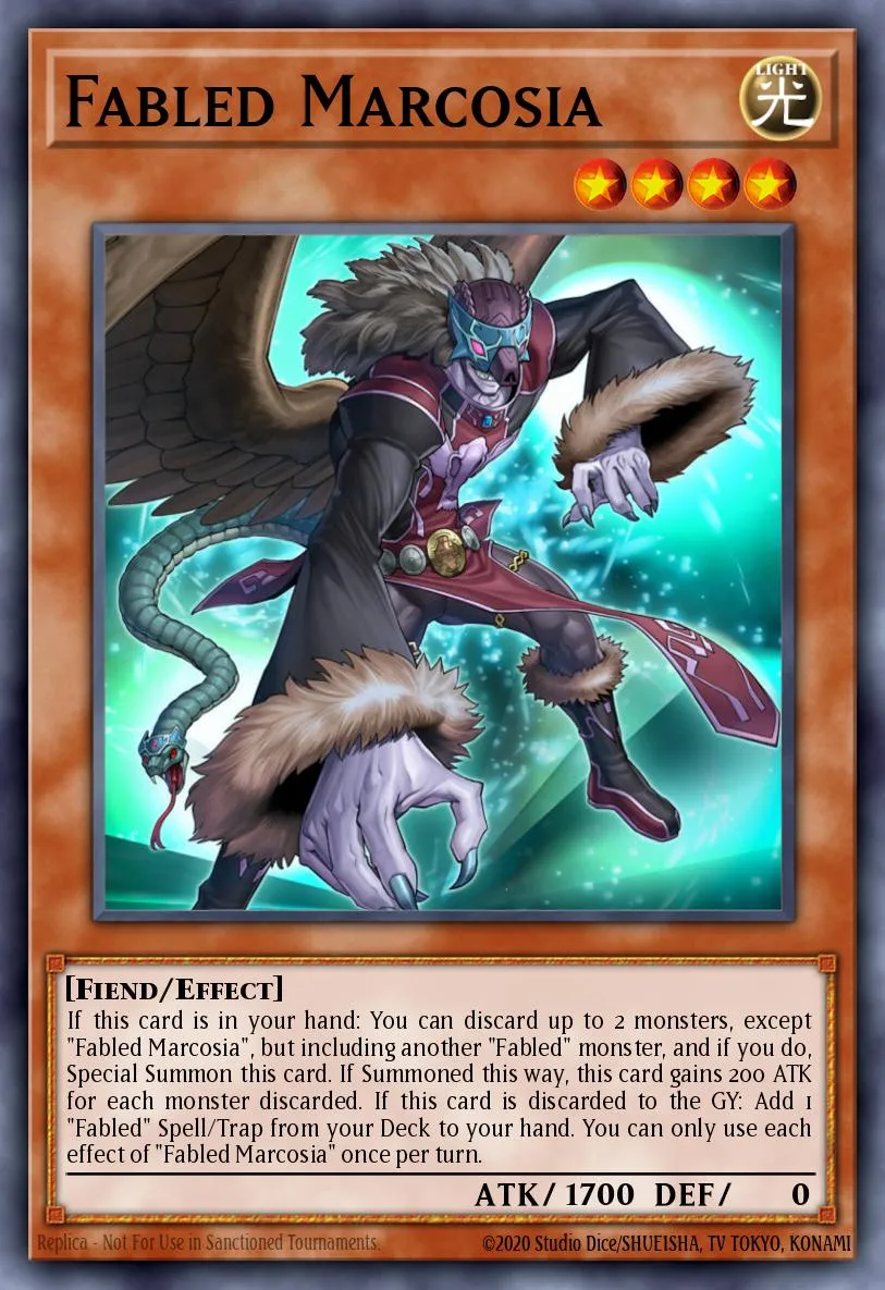 Fabled Marcosia · Blazing Vortex Premiere! promotional card 57630503/1