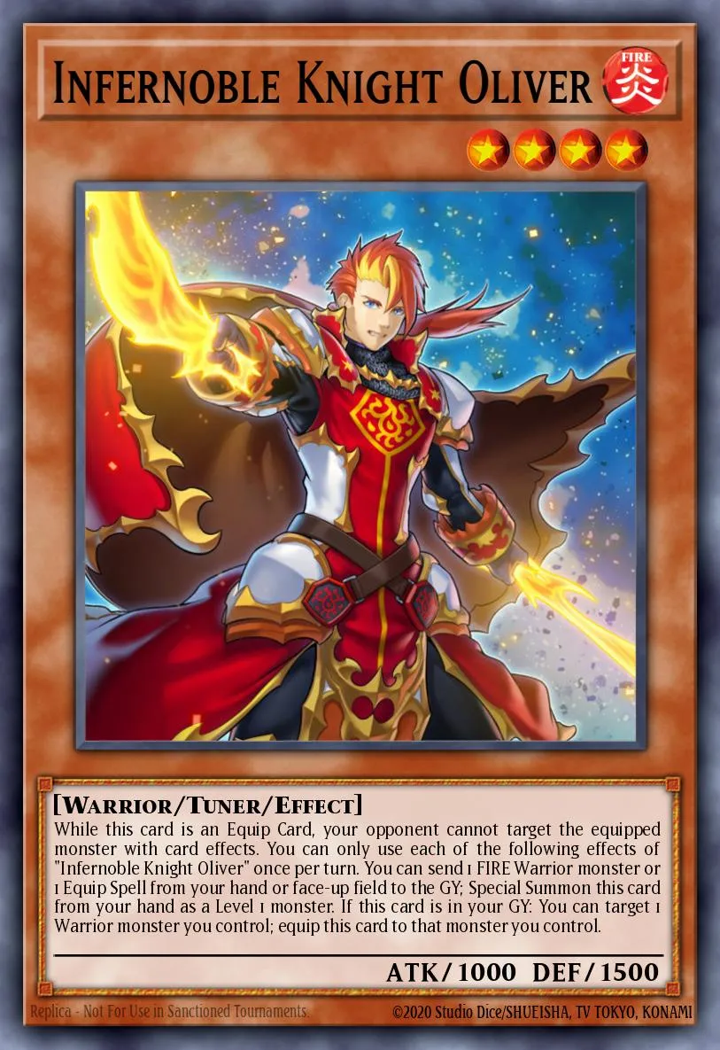 Infernoble Knight Oliver · Rise of the Duelist Premiere! promotional card 58346901/1