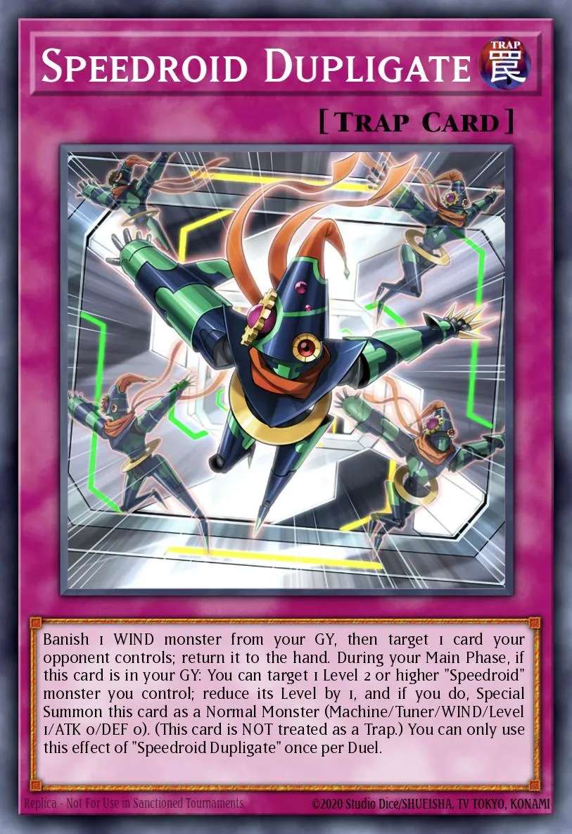 Speedroid Dupligate · Legendary Duelists: Synchro Storm 58543073/56