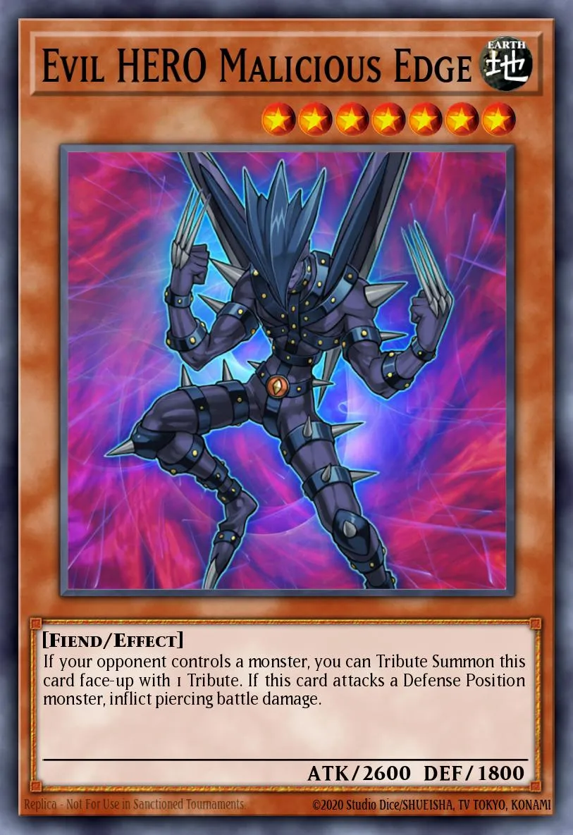 Evil HERO Malicious Edge · Gladiator's Assault: Special Edition 58554959/2