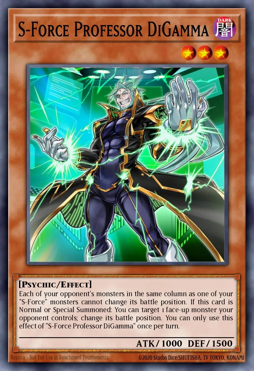 S-Force Professor DiGamma · Blazing Vortex Premiere! promotional card 58589739/1