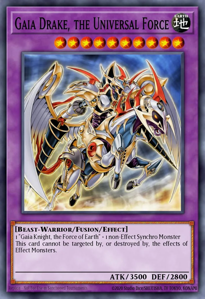 Gaia Drake, the Universal Force · Starstrike Blast Sneak Peek Participation Card 58601383/1