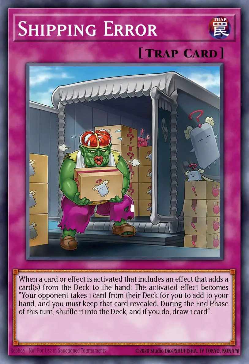 Shipping Error · Yu-Gi-Oh (No Set) 58761791