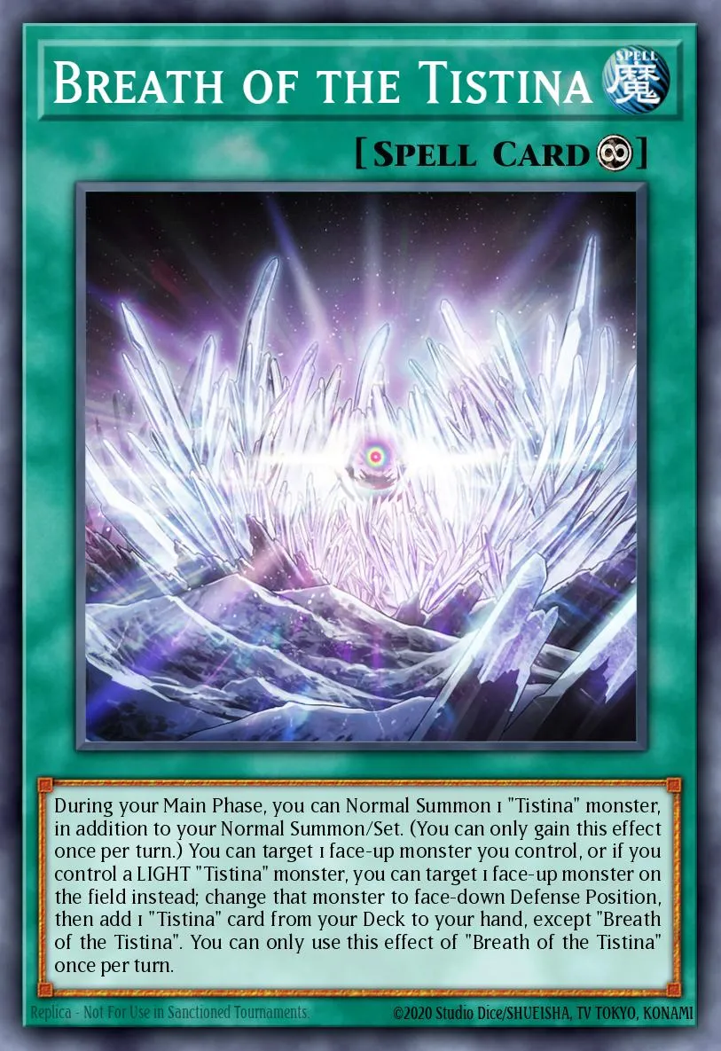 Breath of the Tistina · Duelist Nexus 58882608/99