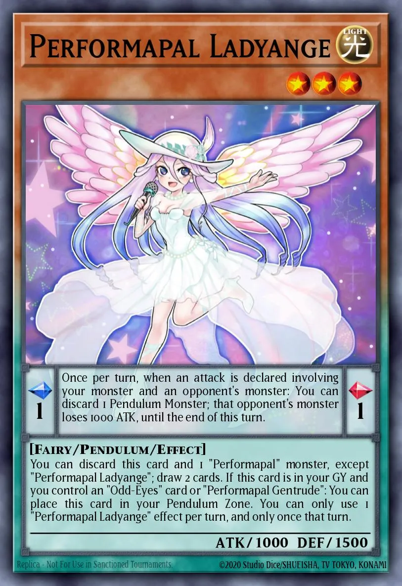 Performapal Ladyange · Dimension Force 58938528/101