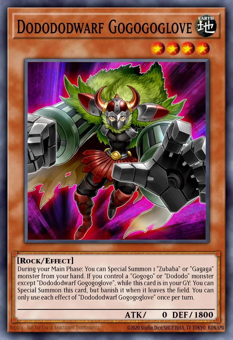 Dodododwarf Gogogoglove · Legendary Duelists: Magical Hero 59724555/56