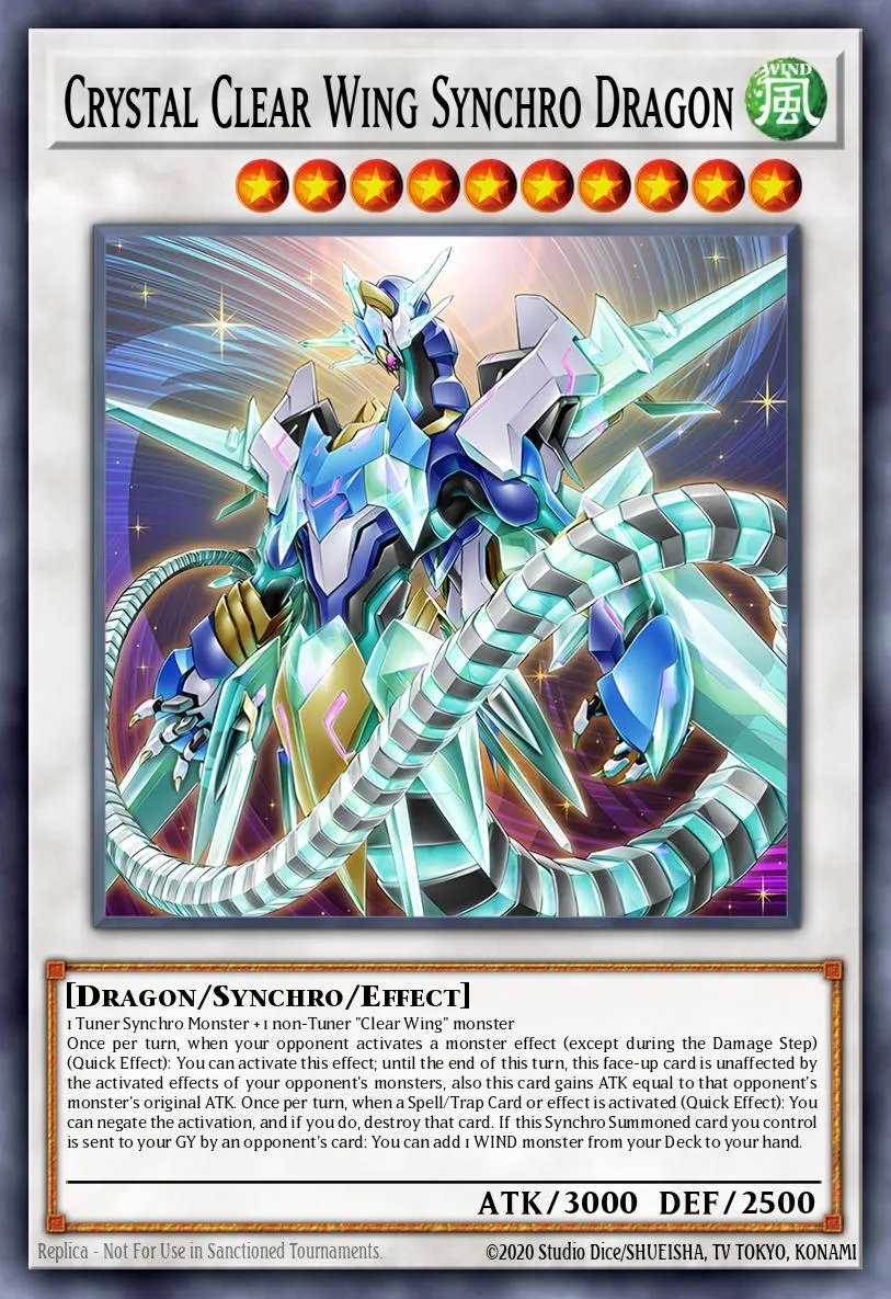 Crystal Clear Wing Synchro Dragon · Legendary Duelists: Synchro Storm 59765225/56
