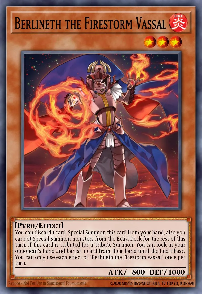 Berlineth the Firestorm Vassal · Emperor of Darkness Structure Deck 59808784/41