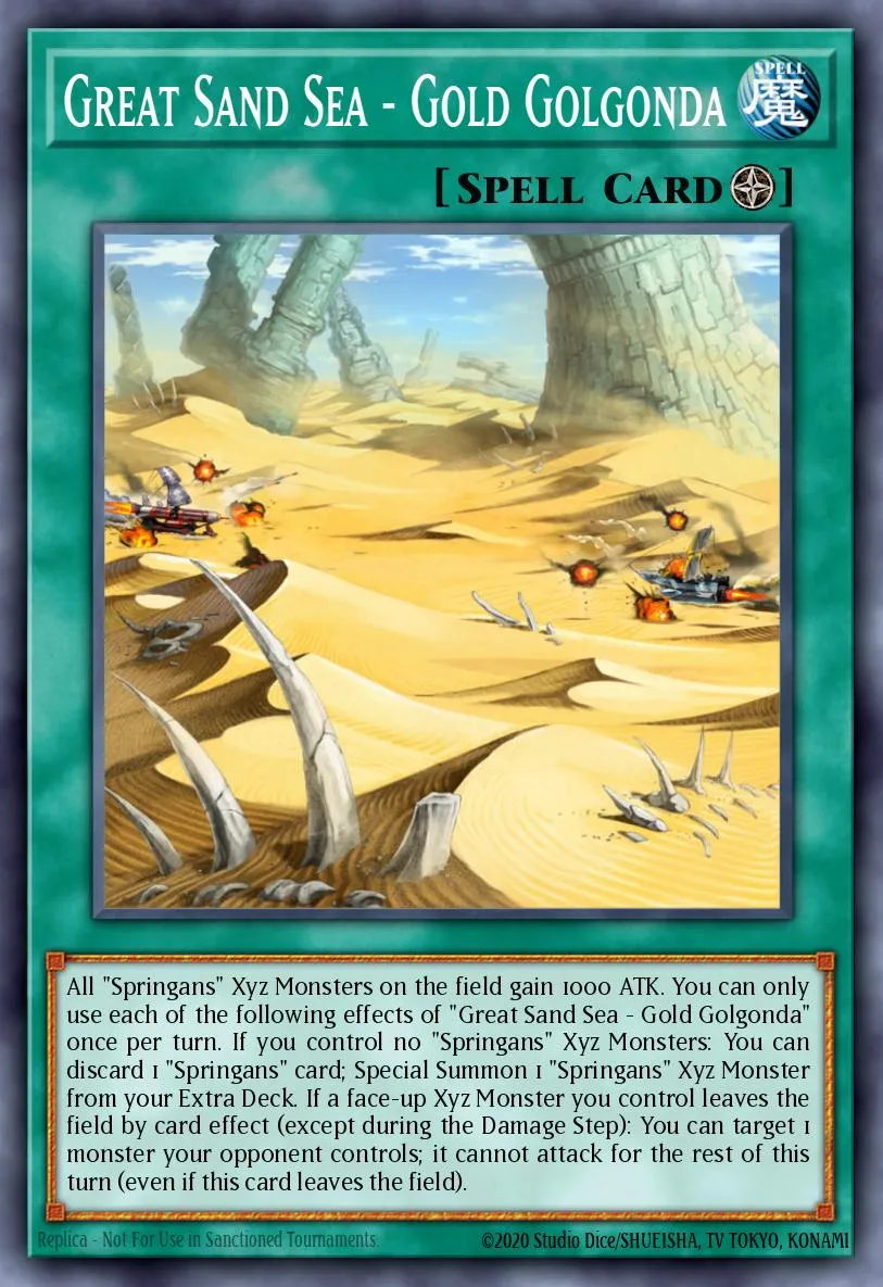 Great Sand Sea - Gold Golgonda · Blazing Vortex Premiere! promotional card 60884672/1
