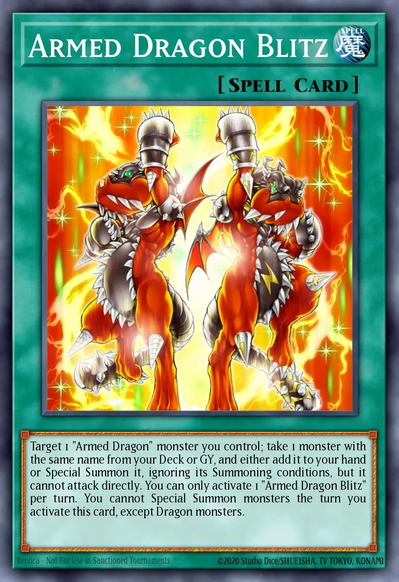 Armed Dragon Blitz · Blazing Vortex Premiere! promotional card 61606250/1