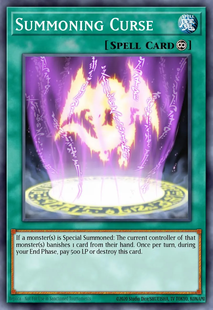 Summoning Curse · Duelist Revolution: Special Edition 61650133/2