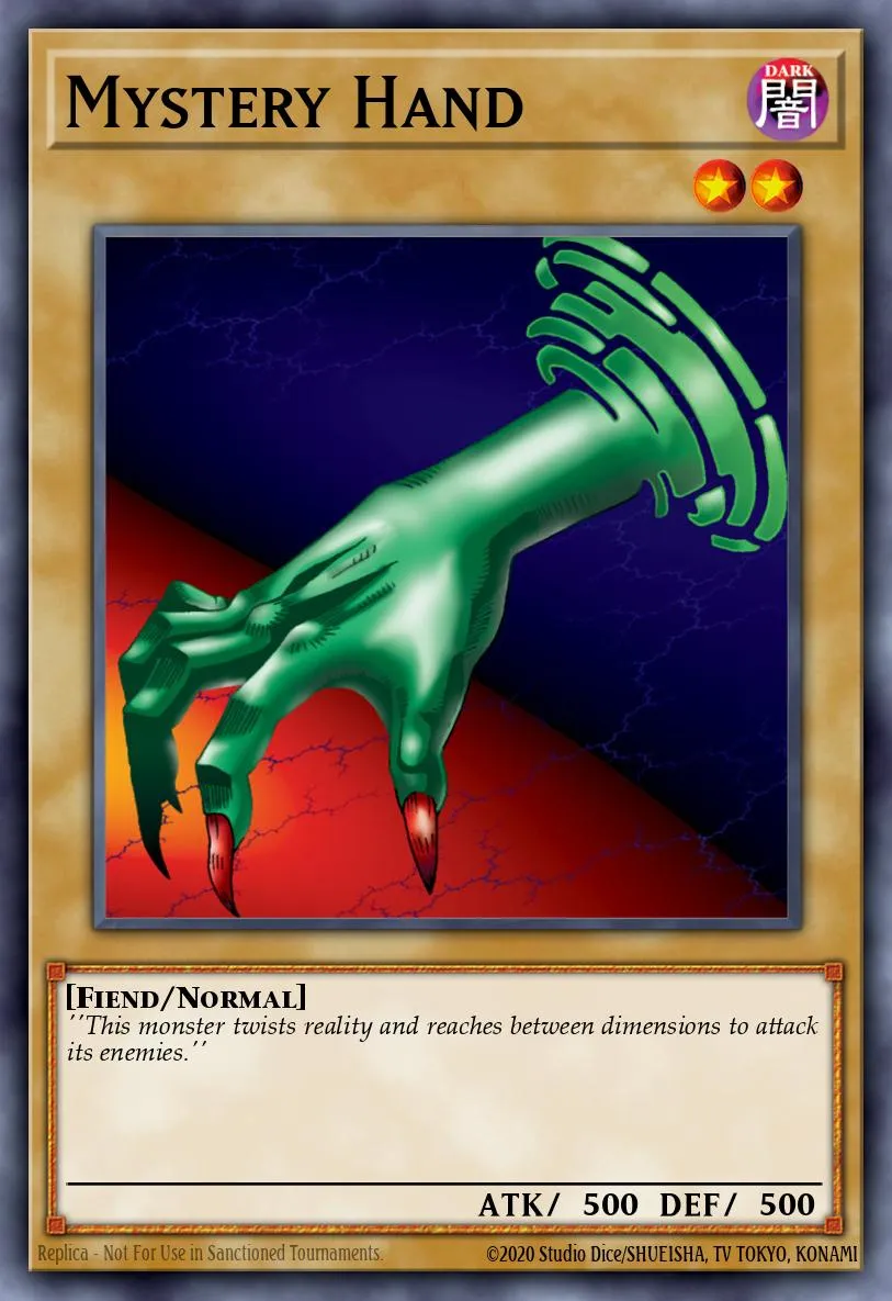 Mystery Hand · Yu-Gi-Oh (No Set) 62793020