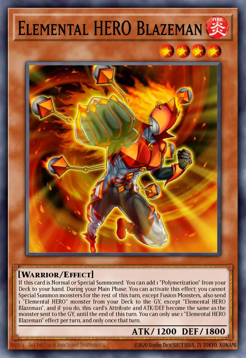 Elemental HERO Blazeman · World Superstars 63060238/50