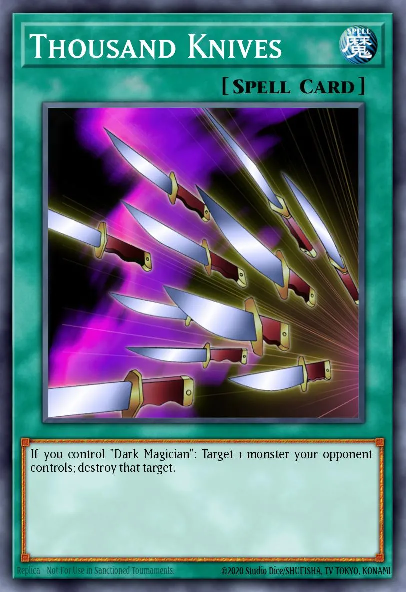 Thousand Knives · Yu-Gi-Oh! Power of Chaos: Yugi the Destiny promotional cards 63391643/10