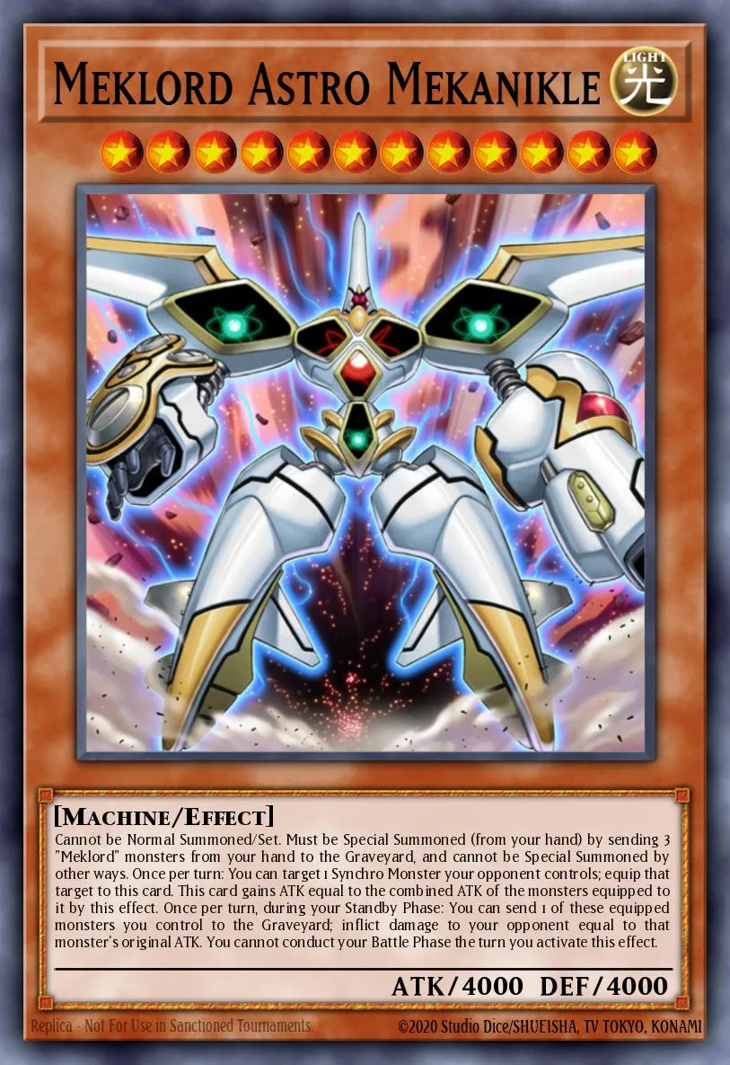 Meklord Astro Mekanikle · Yu-Gi-Oh! World Championship Qualifier National Championships 2011 prize cards 63468625/3