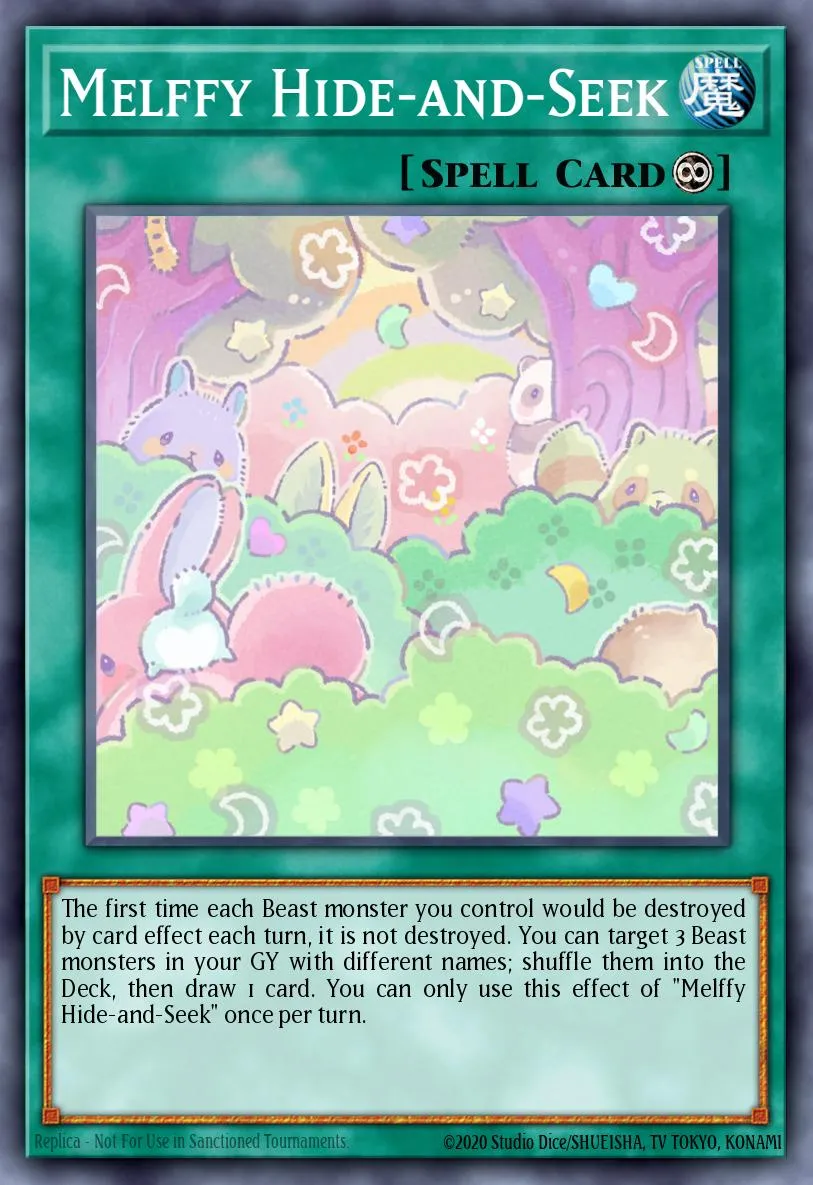 Melffy Hide-and-Seek · Rise of the Duelist Premiere! promotional card 63644830/1