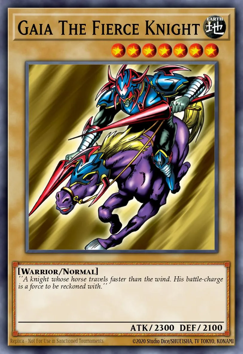 Gaia The Fierce Knight · Summoned Skull Sample promotional card 6368038/1