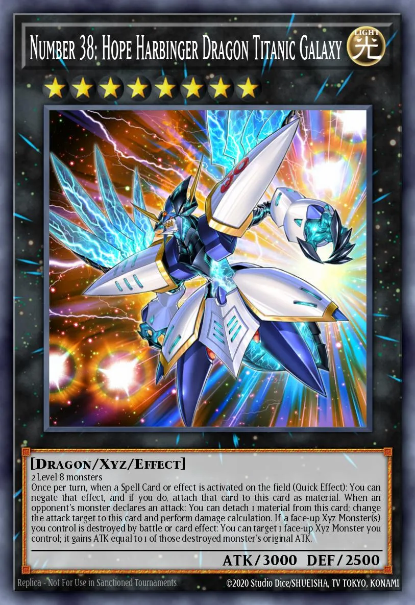 Number 38: Hope Harbinger Dragon Titanic Galaxy · Premium Gold: Infinite Gold 63767246/100