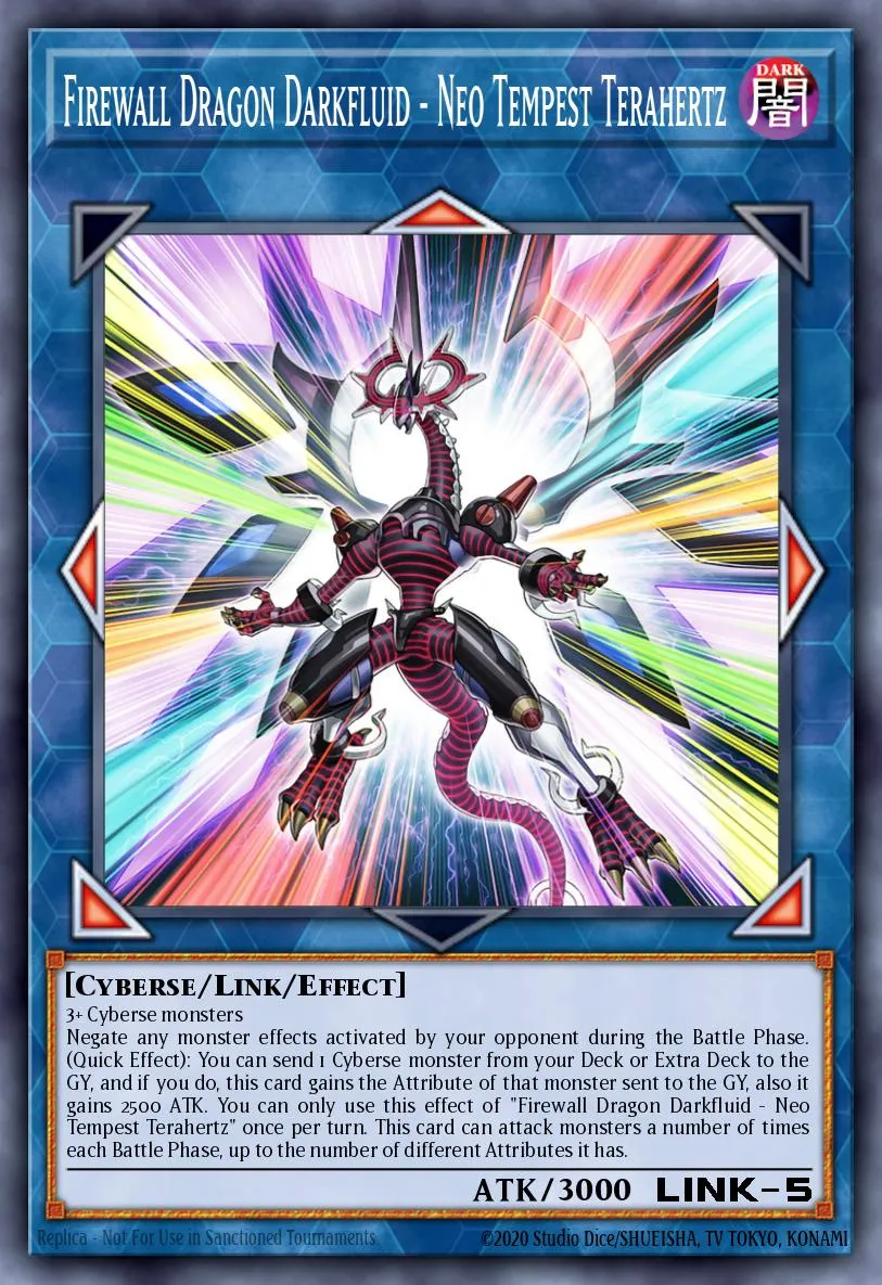 Firewall Dragon Darkfluid - Neo Tempest Terahertz · Maze of Memories 64211118/67