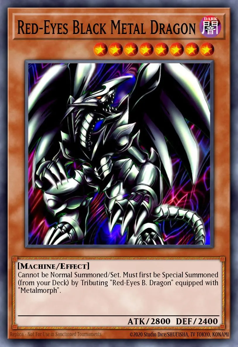 Red-Eyes Black Metal Dragon · Yu-Gi-Oh! Forbidden Memories promotional cards 64335805/3