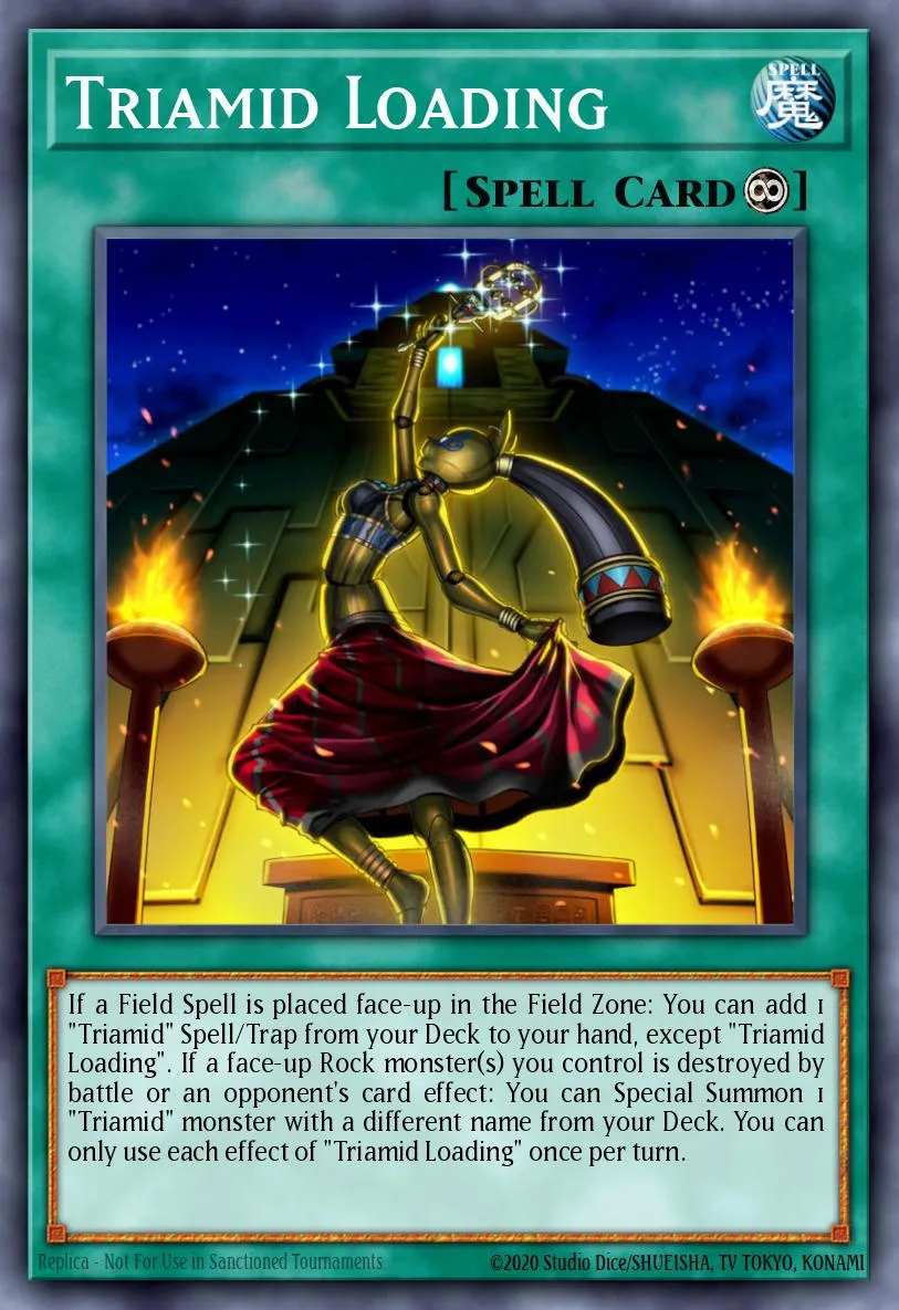 Triamid Loading · Dawn of Majesty Premiere! promotional card 64576557/1