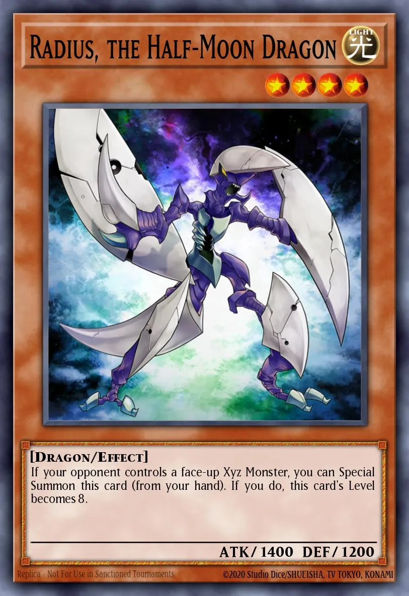 Radius, the Half-Moon Dragon · Lord of the Tachyon Galaxy Sneak Peek Participation Card 6483224/1