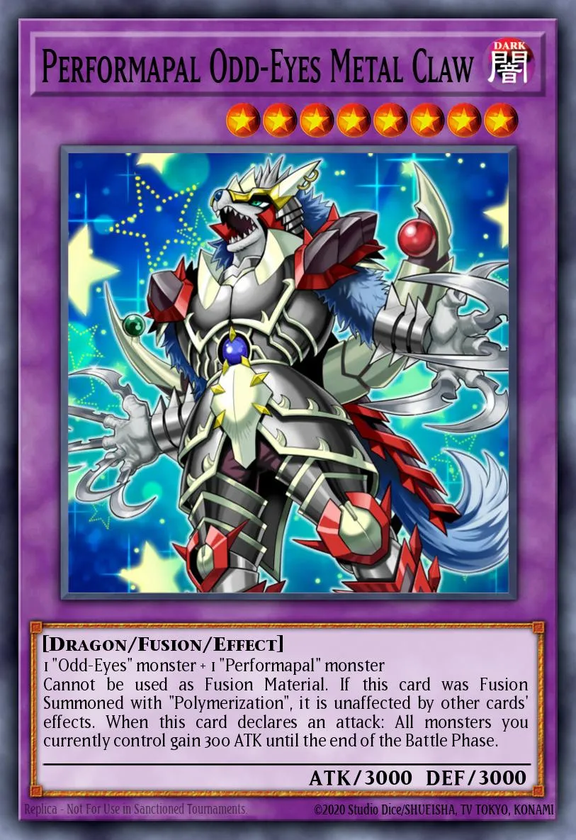 Performapal Odd-Eyes Metal Claw · Rise of the Duelist Premiere! promotional card 65029288/1