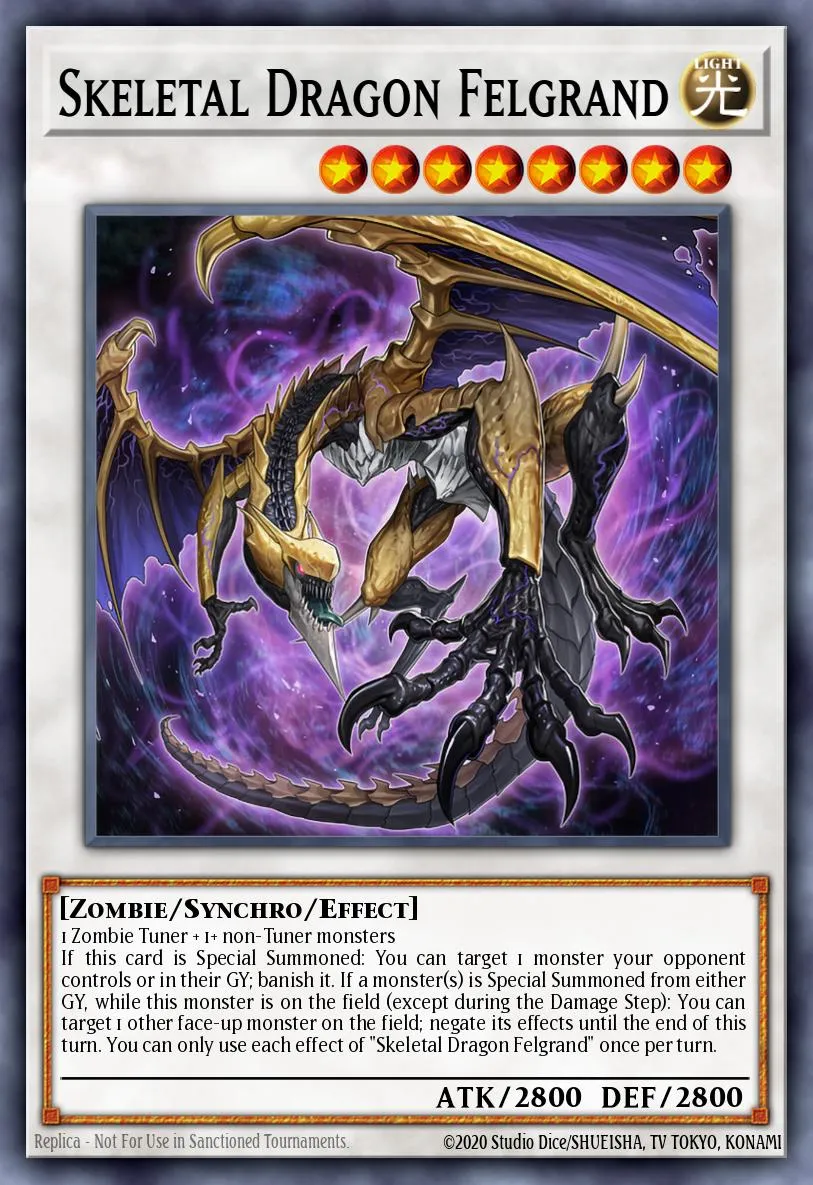 Skeletal Dragon Felgrand · Dimension Force 65187687/101