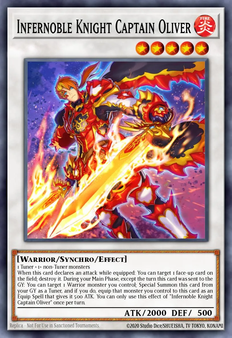 Infernoble Knight Captain Oliver · Phantom Rage Premiere! promotional card 65398390/1