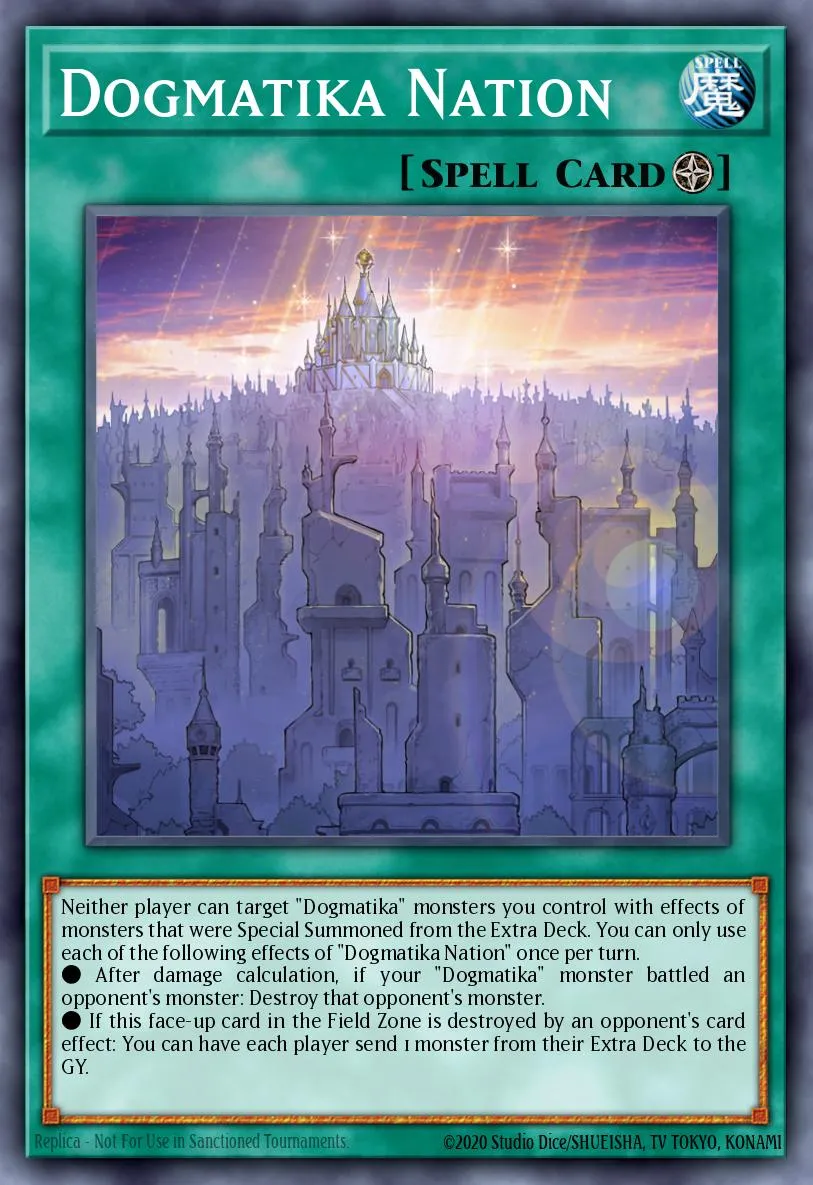Dogmatika Nation · Rise of the Duelist Premiere! promotional card 65589010/1
