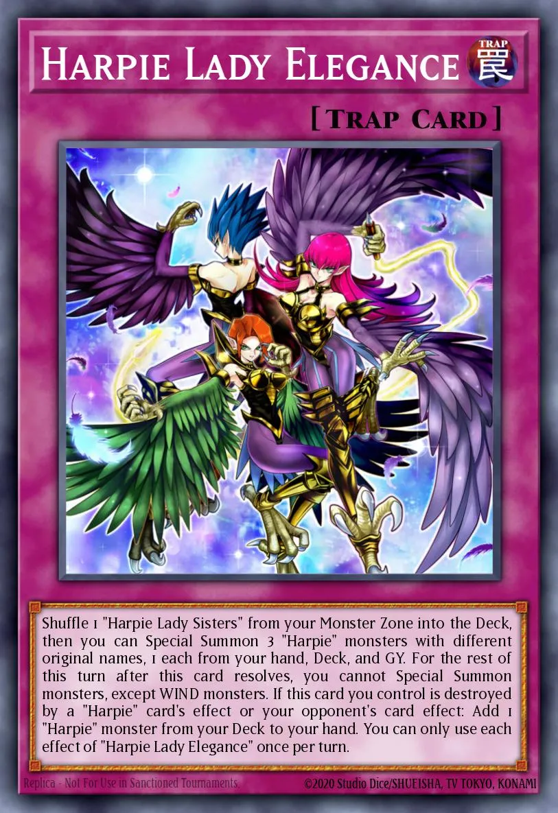 Harpie Lady Elegance · Legendary Duelists: Sisters of the Rose 65664792/56