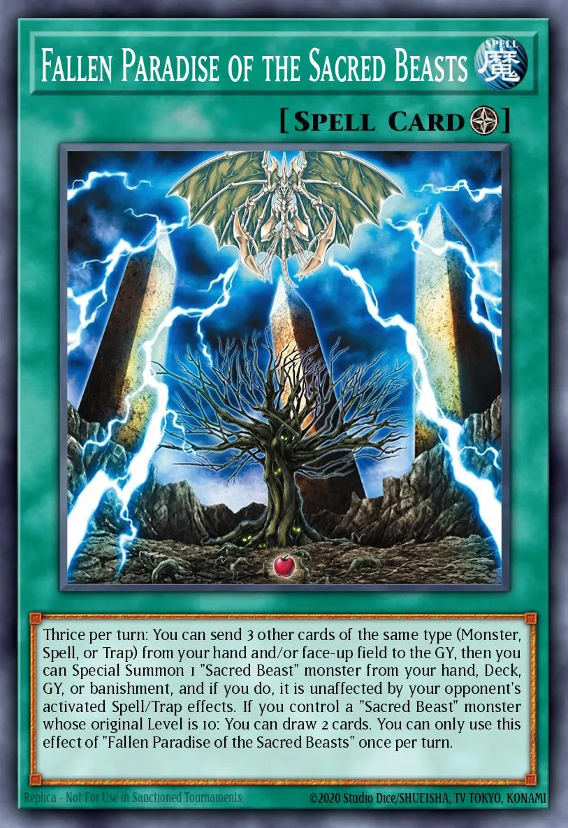 Fallen Paradise of the Sacred Beasts · Yu-Gi-Oh (No Set) 65861210