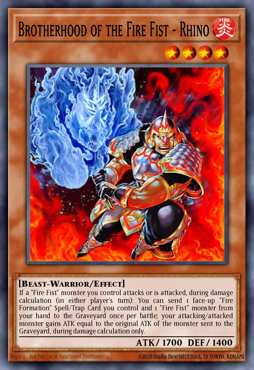 Brotherhood of the Fire Fist - Rhino · Lord of the Tachyon Galaxy Sneak Peek Participation Card 66084673/1