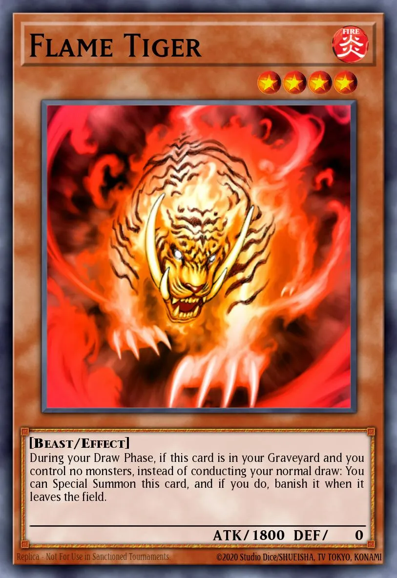 Flame Tiger · Galactic Overlord Sneak Peek Participation Card 66499018/1